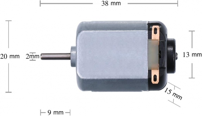 Dimension 20mm Custom 130 Small Brushed dc Motor For DIY Science Experiments Projects 