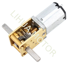 12mm N20 40rpm DC Gear Motor Mini Double Shaft Worm Gear Motor High Torque