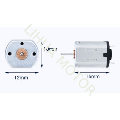 Precision N20 Micro DC Motor with 1mm Shaft Diameter, Ultra-Compact 10mm*12mm*15mm Frame, and Precious Metal Brush Design for Robotics DIY