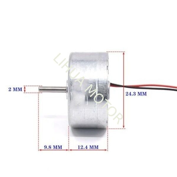 Round Brushed DC Electric Motor 2000rpm-20000rpm 24mm RF-300CA Motor
