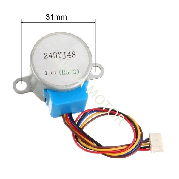 Compact Miniature Stepper Motor 24BYJ48 8 mm 4 Phase 5 Wire Stepper Motor