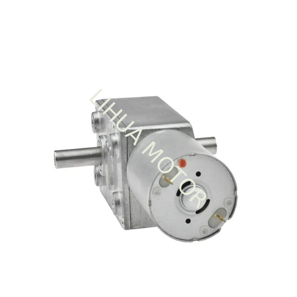 Metal / Copper Worm Gear Motor 12v JGY370 DC Motor With Worm Gear 3kg.cm