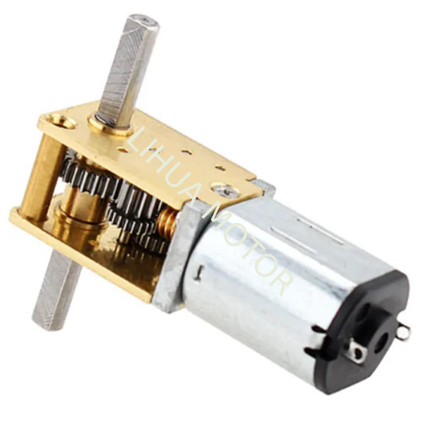 12mm N20 40rpm DC Gear Motor Mini Double Shaft Worm Gear Motor High Torque