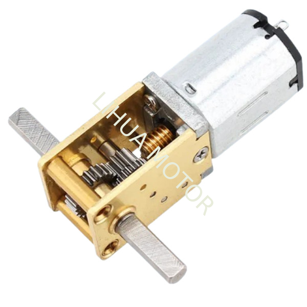 12mm N20 40rpm DC Gear Motor Mini Double Shaft Worm Gear Motor High Torque