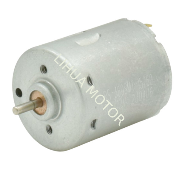27.7mm 6000rpm RS360 12V 24V Small DC Electric Motors Dual Shaft For Hair Drier