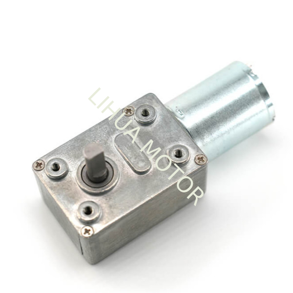 JGY370 12V DC Motor High Torque Worm Gearbox  With Worm Gear