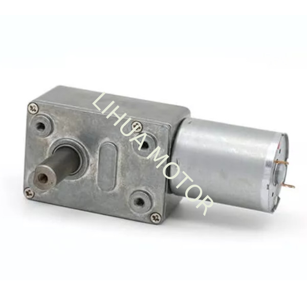 Low Speed Turbo Worm Geared Motor 12V 24V High Torque Worm Gearbox
