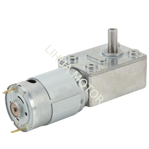 12V 24V High Torque Worm Gear Motor Low Rpm Worm Gearbox Motor JGY385