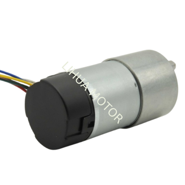 6V 12V 24V 215RPM 3035 DC Gear Motor With Encoder High Torque Gearbox