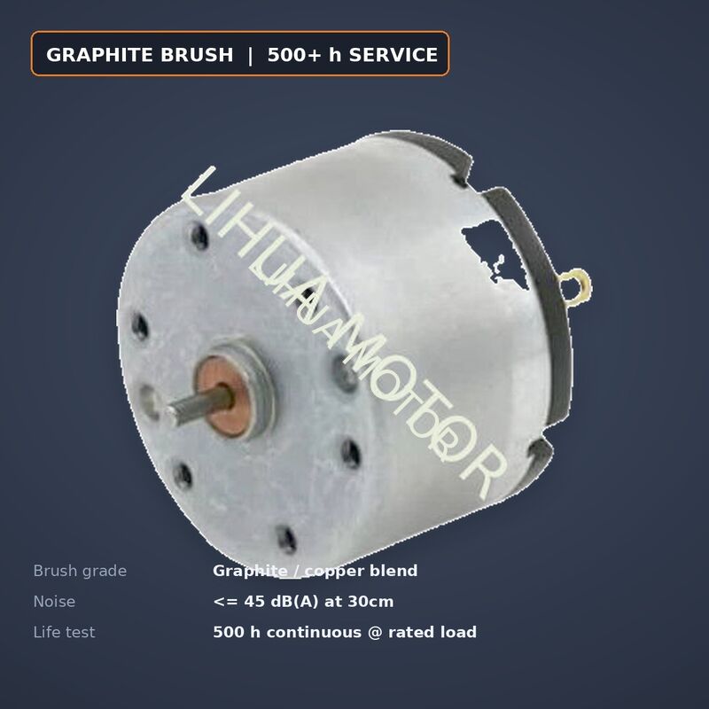 RK-520TB-22195A 6V 5700RPM Low Current Carbon Brush DC Motor 33mm for Mini Air Pump