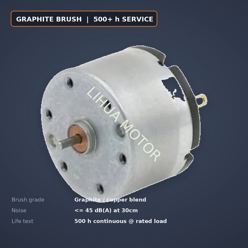 RK-520TB-22195A 6V 5700RPM Low Current Carbon Brush DC Motor 33mm for Mini Air Pump