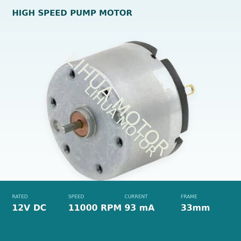 RK-520TB-22205 12V 11000RPM Mini DC Pump Motor Carbon Brush 2mm Shaft for Diaphragm Pump