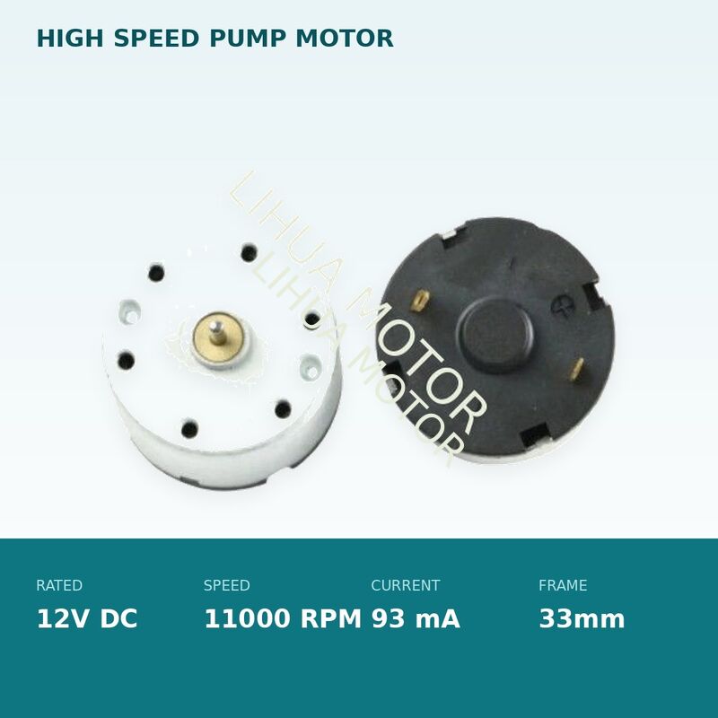RK-520TB-22205 12V 11000RPM Mini DC Pump Motor Carbon Brush 2mm Shaft for Diaphragm Pump