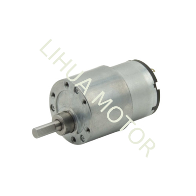 37mm 520 Brushed 12V DC Gear Motor High Torque Gear Reduction Electric Motor